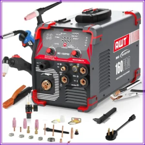 5 in 1 MIG Welder 160A Plasma Cutter HF TIG Gas/Flux/Stick 110/220V Dual Voltage.