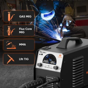 HZXVOGEN MIG 185A Gas MIG/Flux Core/MMA/Lift TIG 4 in 1 Multi Process Welding Machine.