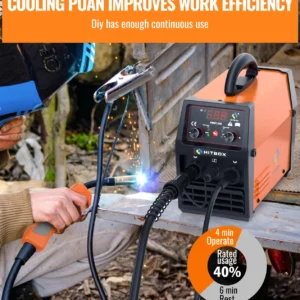 HITBOX HBM1200 220V 200A +1KG Welding Wire 3 in 1 No Gas.