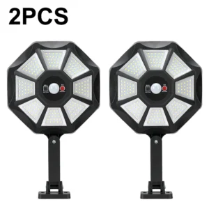 Solar Lights Outdoor 168LED 360° Adjustable Flood Light, Waterproof Solar.