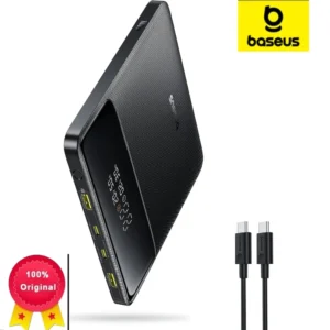 Baseus 100W 20000mAh Laptop Power Bank 2 USB-C 2 USB-A PD Fast Charging.